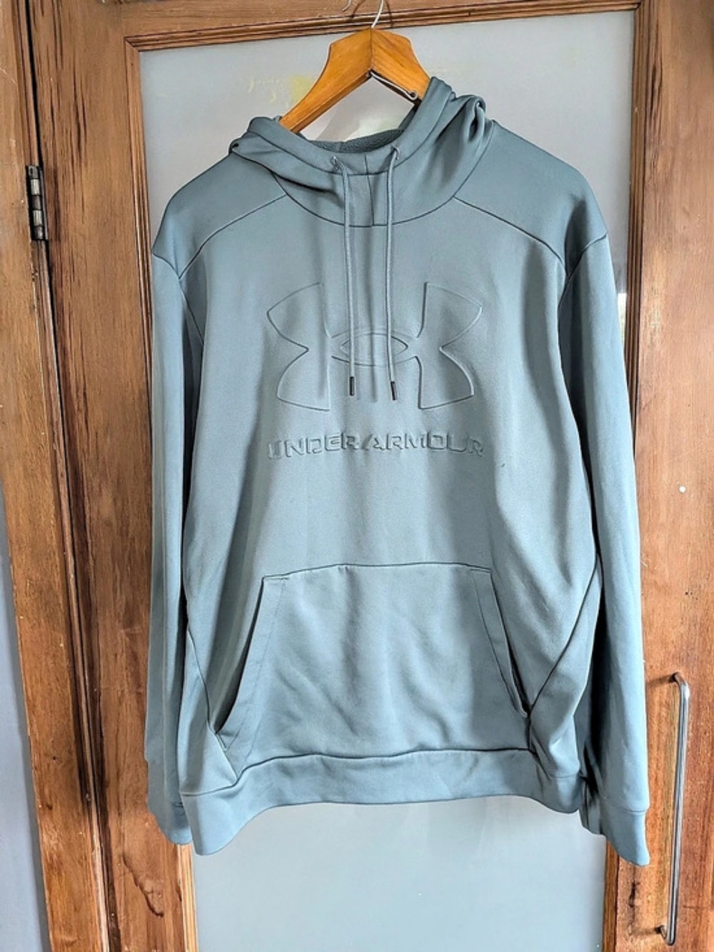 Under Armour Men's Rival Fleece / Armour Fleece Hoodie Blue Large